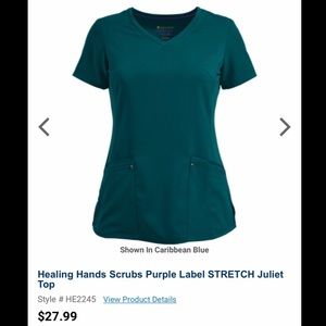 Purple Label Yoga Scrub Top